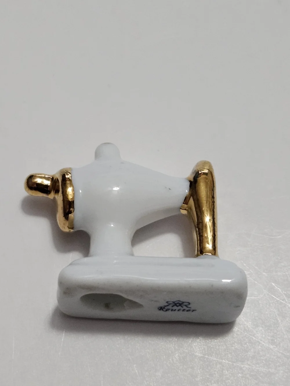 Dollhouse Miniature Sewing Machine Reutter Porcelain